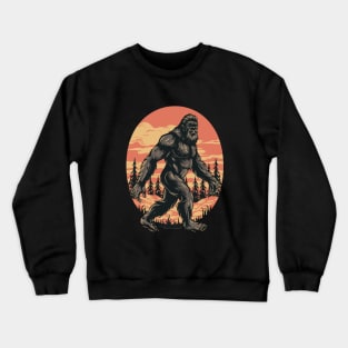 bigfoot  heart valentines day Crewneck Sweatshirt